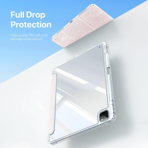 For iPad Air 11 2024/Air 5/Air 4 DUX DUCIS Unid Series PU+TPU Smart Tablet Case(Pink)