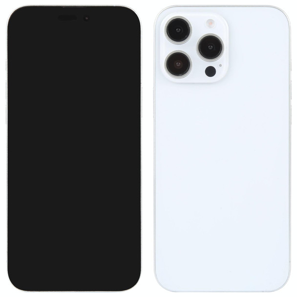 For iPhone 16 Pro Black Screen Non-Working Fake Dummy Display Model (White)