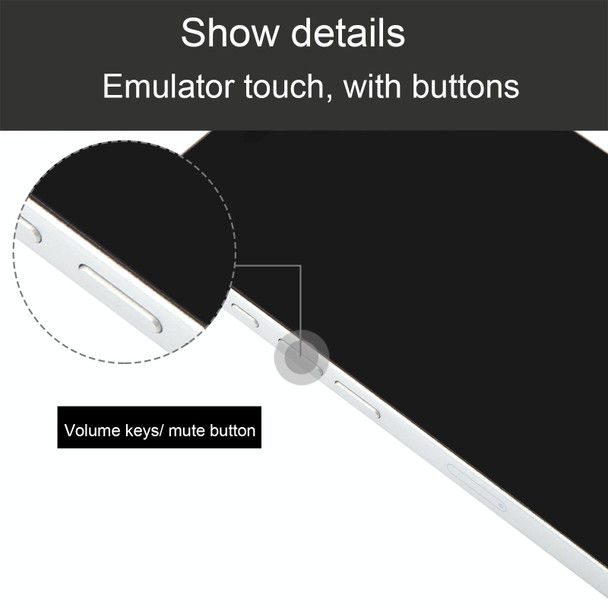 For iPhone 16 Pro Black Screen Non-Working Fake Dummy Display Model (White)