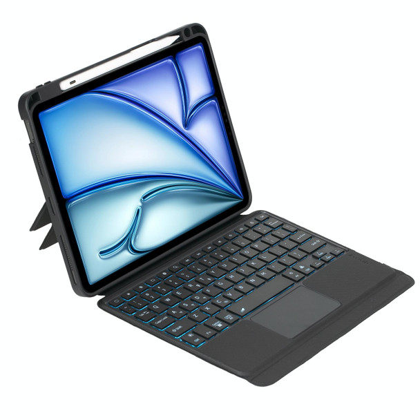 T11B-AS Detachable Rotating Backlit Touch Bluetooth Keyboard Case For iPad Air 11 2024 / Air 5 / Air 4 10.9 / Pro 11 2022 2021 2020 2018