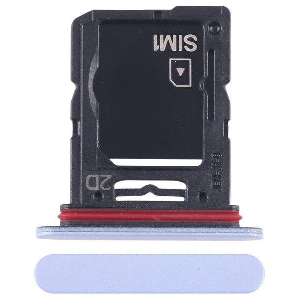 For Sony Xperia 10 V Original SIM Card Tray + SIM / Micro SD Card Tray (Blue)
