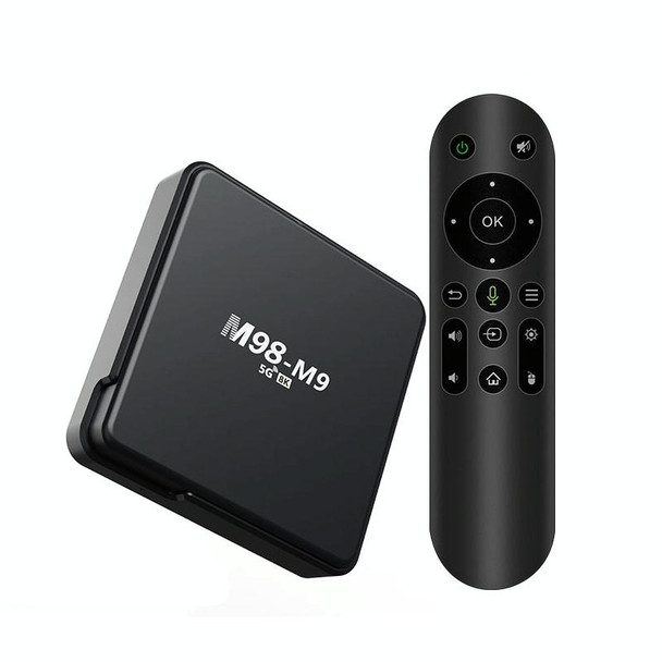 M98-M9 Quad-core ARM Cortex-A53 WiFi Bluetooth 4K HD Android TV Box, RAM:2GB+8GB(US Plug)