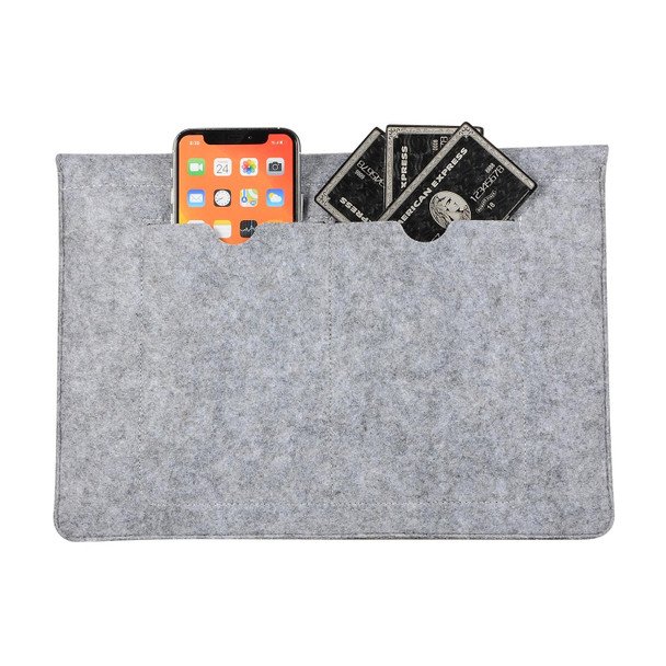 Felt Liner Bag Computer Bag Notebook Protective Cover - 15 inch(Grey)