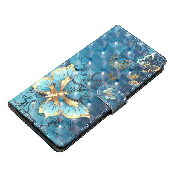 For iPhone 16 Pro 3D Pattern Leather Phone Case(3D Butterfly)