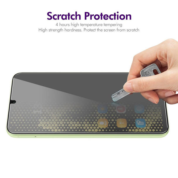 For Samsung Galaxy A25 5G 5pcs ENKAY Hat-Prince 28 Degree Anti-peeping Privacy Tempered Glass Film