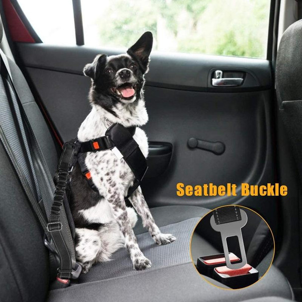 Medium Large Dog Pet Safety Rope Pet Car Seat Belt(Black)