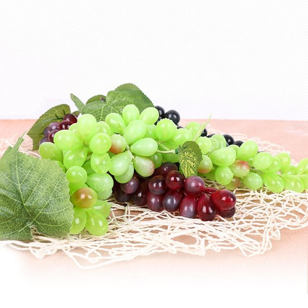 2 Bunches 85 Green Grapes  Simulation Fruit Simulation Grapes PVC with Cream Grape Shoot Props