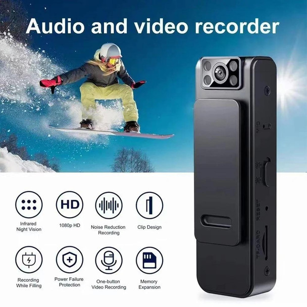 L8 Wifi Version With 64G Memory Card 1080P Video Recorder 130 Degree Wide Angle Lens Camera With Back Clip Infrared Night Vision