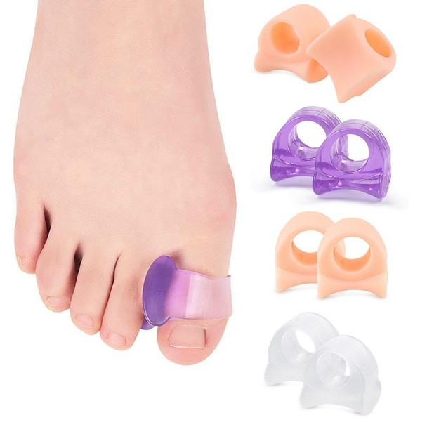 10 Pairs Great Toe Orthosis Separator Soft and Comfortable Toe Care Cover, Size: L(Skin Color)