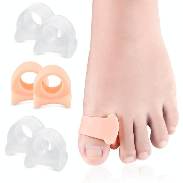 10 Pairs Great Toe Orthosis Separator Soft and Comfortable Toe Care Cover, Size: L(Transparent)