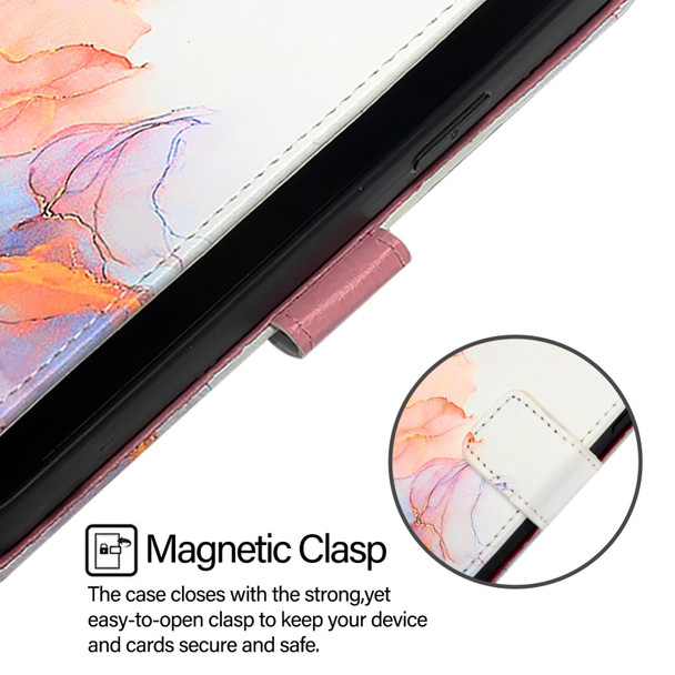 For Xiaomi Mi 10 Lite 5G PT003 Marble Pattern Flip Leather Phone Case(Galaxy Marble White)