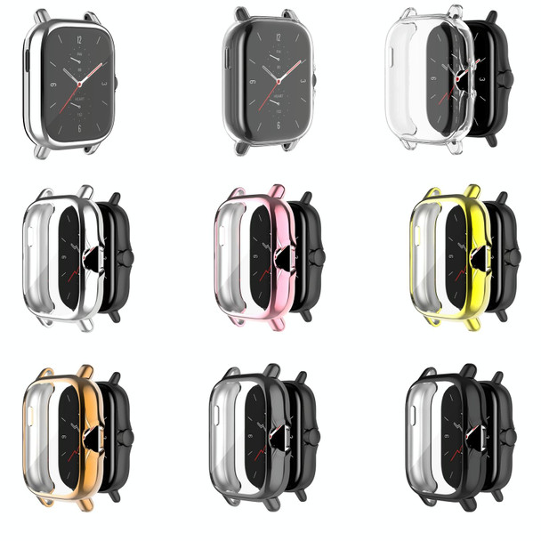 Amazfit GTS 3 Shockproof TPU Plating Watch Case(Transparent)