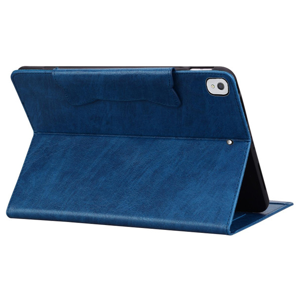 For iPad 10.5 2019 / 2017 / Air 3 Cat Buckle Leather Smart Tablet Case(Royal Blue)