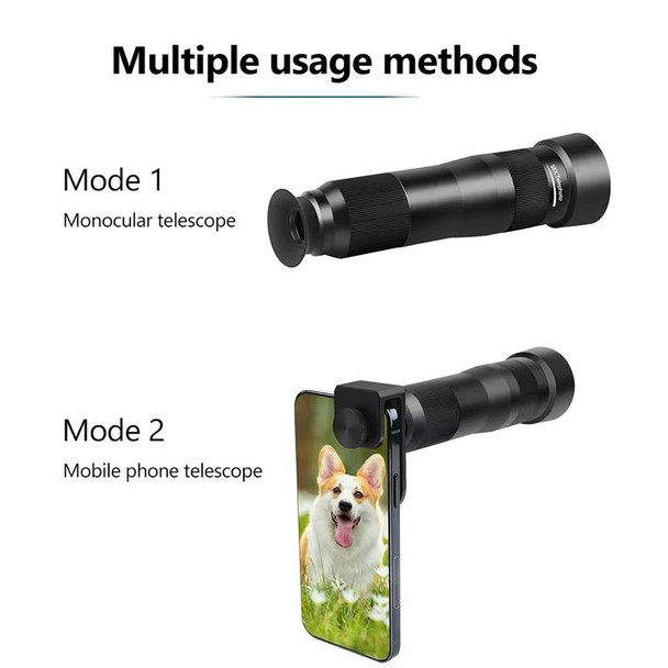 38X Mobile Phone Telephoto Lens Set Monocular Telescope With Tripod