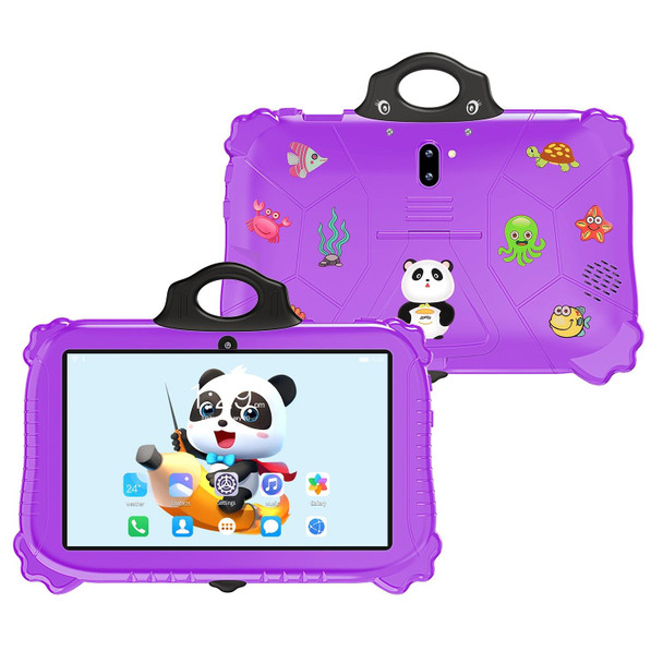 C79 Panda 7 inch WiFi Kids Tablet PC, 2GB+16GB, Android 7.1 MT6735 Octa Core CPU(Purple)