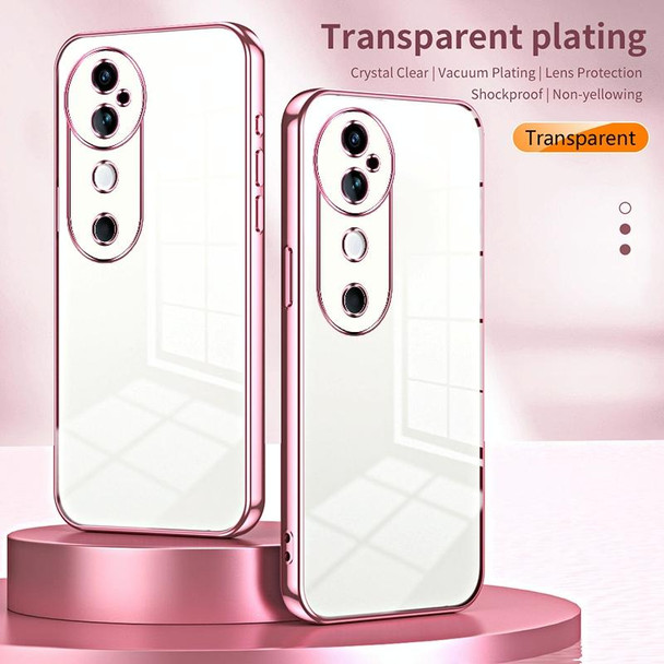 For vivo S19 Transparent Plating Fine Hole Phone Case(Transparent)