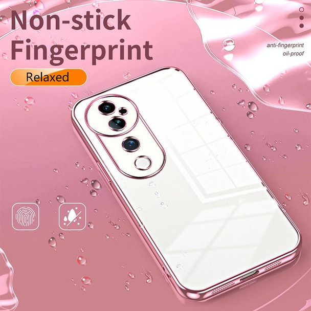 For vivo S19 Pro Transparent Plating Fine Hole Phone Case(Green)