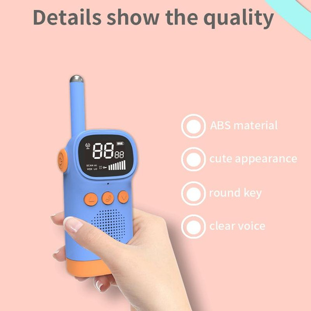 D20 Walkie-Talkie Children Toy Mini Wireless Call Interactive Toy, Colour: Pink + Pink