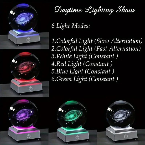 3D Crystal Ball Night Light