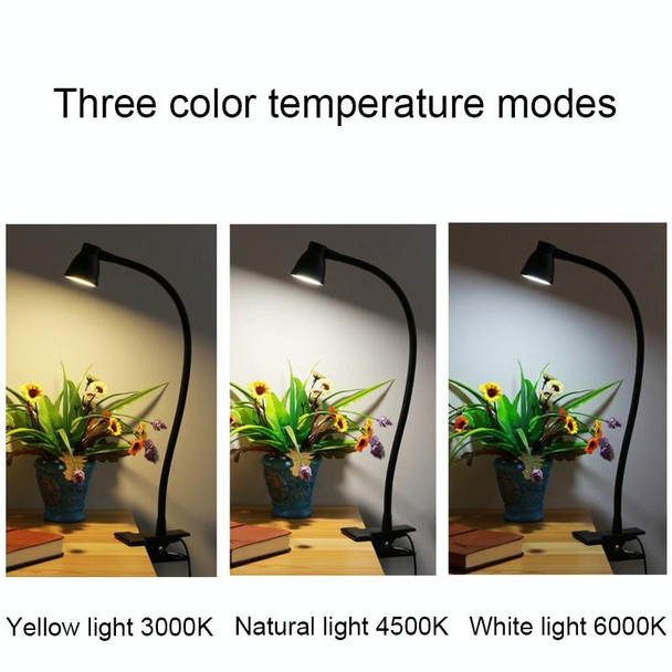 668A001 USB 360 Degree Bend Hose Desk Lamp, Spec: Black Two-speed Dimming