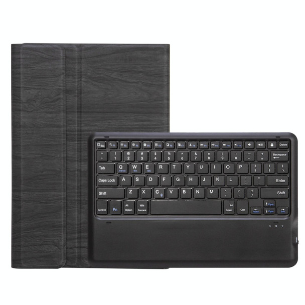 SF109 Tree Texture Bluetooth Keyboard Leather Case - Microsoft Surface Pro 4 / 5 / 6 / 7(Black + Black)