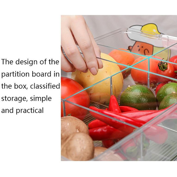 Fruit and Vegetable Refrigerator Crisper with Lid, Specification: TY-9077