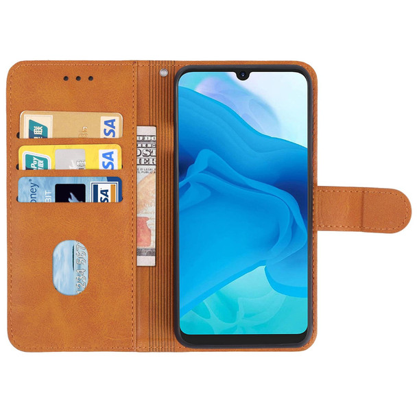 Itel A26 Leather Phone Case(Brown)