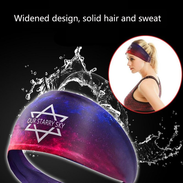 2 PCS Sports Fitness Antiperspirant Headband Sweat-Absorbent Headband Sweatband(Red Light)