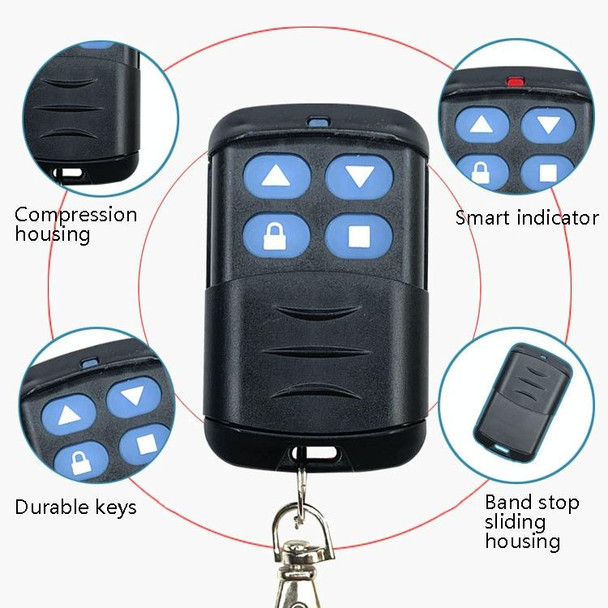 2 PCS Electric Roller Shutter Waterproof Copy Universal Remote Controller Garage Door Remote Control Key(330MHz)