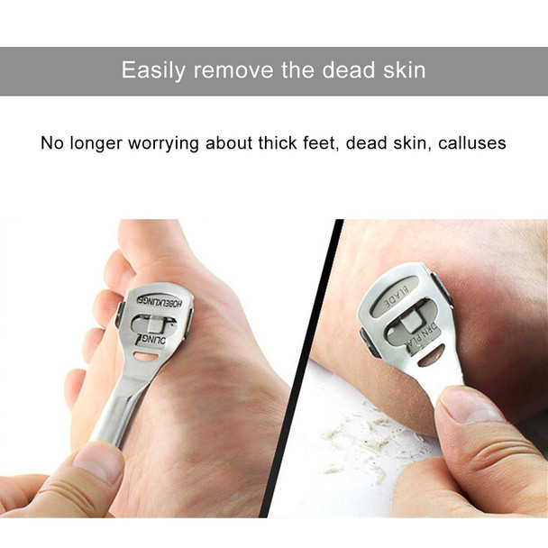 8 in 1 Dead Hard Skin Callus Remover Scraper Pedicure Rasp Tools Portable Cuticle Pusher Nail Foot Care Tool