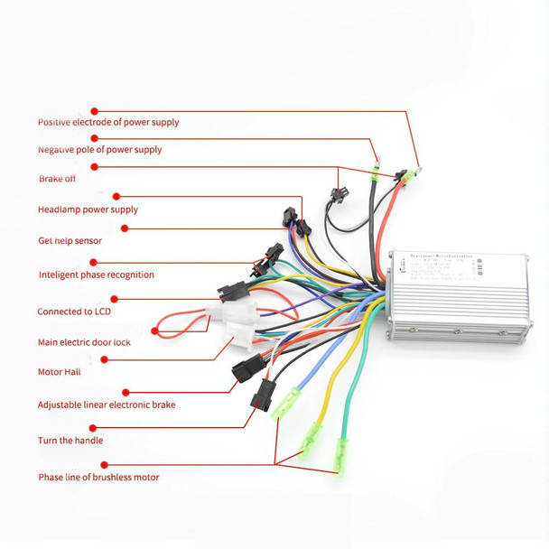 36V/48V Electric Scooter LCD Screen Turning Handle Governor Controller Kit