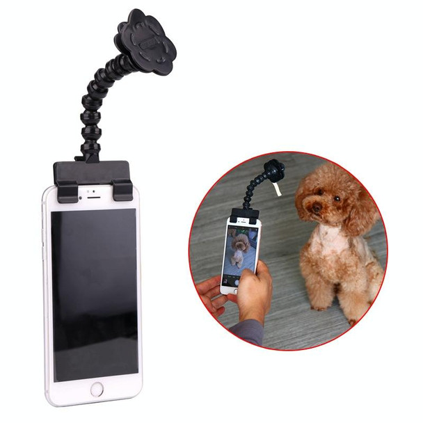 Pet Camera Artifact Dog Cat Looking At Camera Phone Clip(Black )