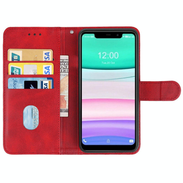 Leather Phone Case - Oukitel C22(Red)
