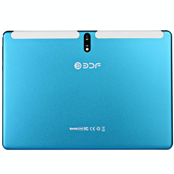 BDF M107 4G Phone Call Tablet PC, 10.1 inch, 2GB+32GB, Android 9.0, SC9863A Octa Core Cortex-A55, Support Dual SIM & Bluetooth & WiFi & GPS, EU Plug(Blue)