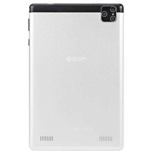 BDF P8 3G Phone Call Tablet PC, 8 inch, 2GB+32GB, Android 9.0, MTK8321 Octa Core Cortex-A7, Support Dual SIM & Bluetooth & WiFi & GPS, EU Plug(Silver)