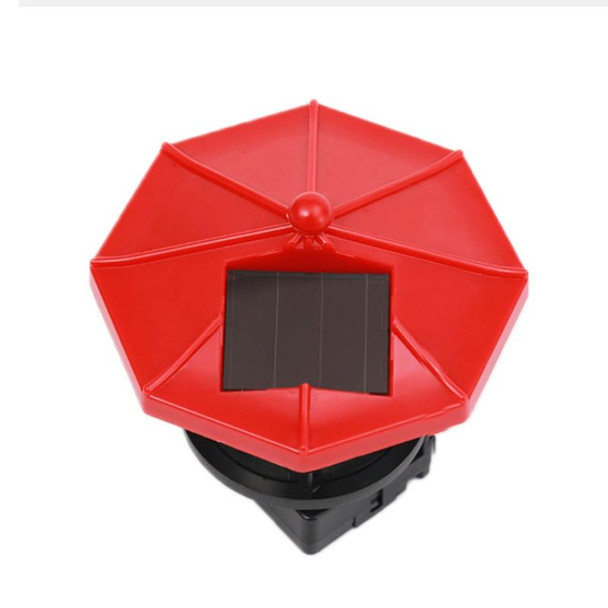 Outdoor Waterproof LED Solar Rotating Lighthouse Garden Decoration Induction Landscape Light(Red)
