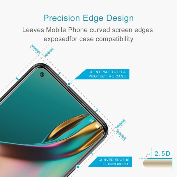 50 PCS 0.26mm 9H 2.5D Tempered Glass Film - Elephone U3