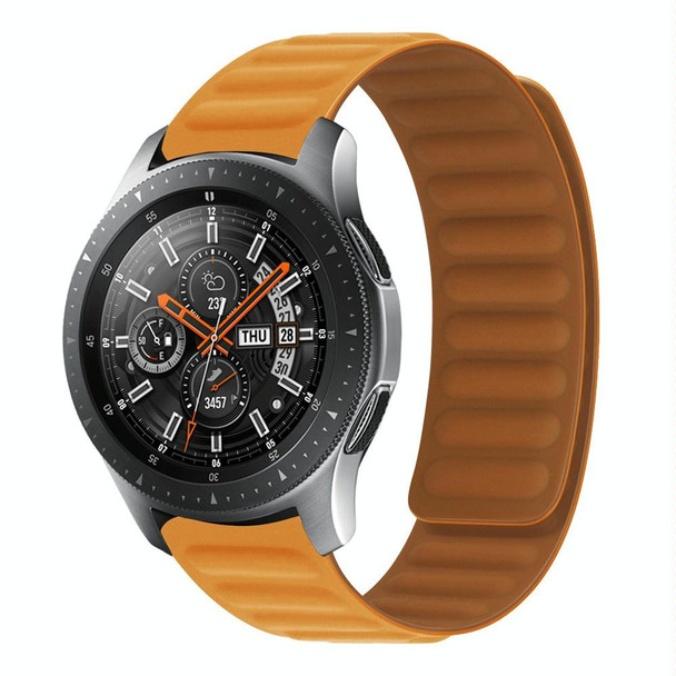 22mm Silicone Magnetic Watch Band - Honor Watch Magic(Orange Yellow)