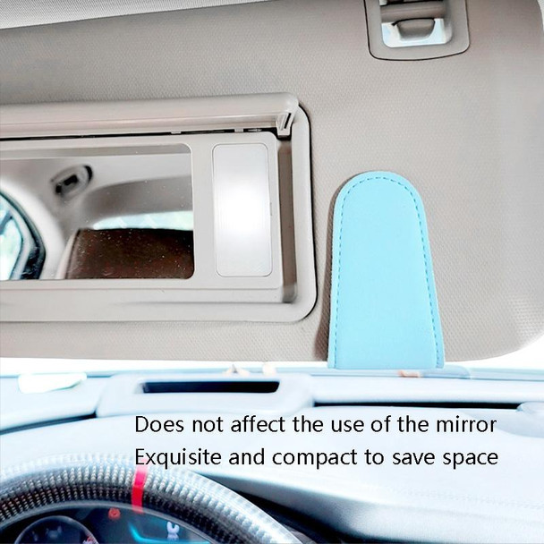 2 PCS Car Sun Visor Glasses Clip Ticket Storage Clip(Yellow)