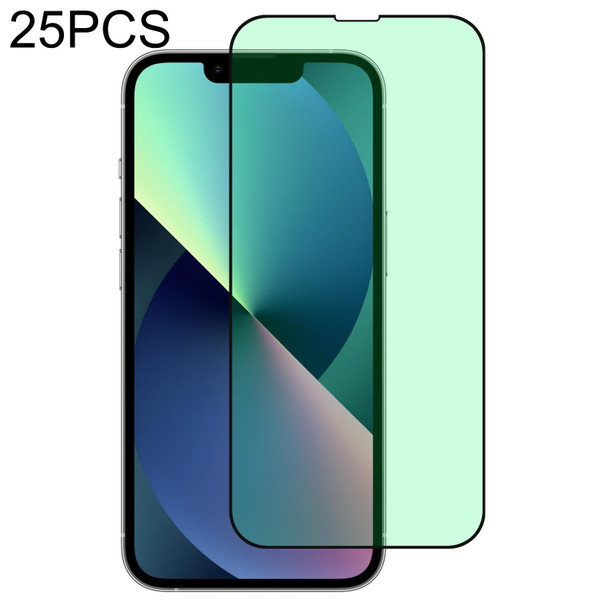 25 PCS Green Light Eye Protection Tempered Glass Film - iPhone 13 mini