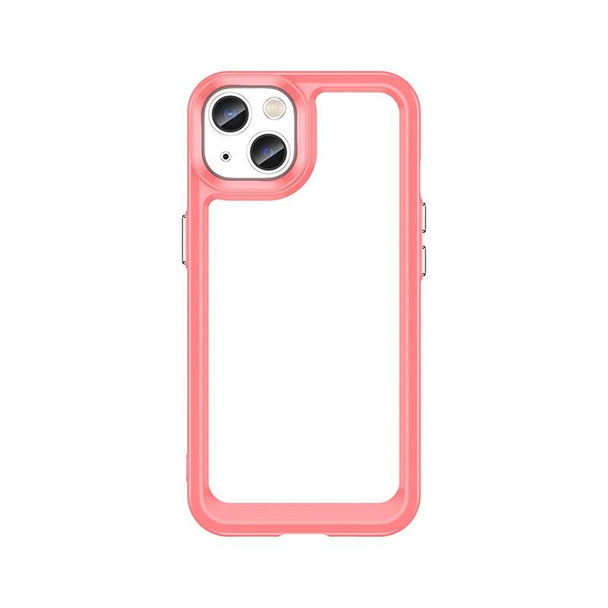 Colorful Series Acrylic + TPU Phone Case - iPhone 13(Red)