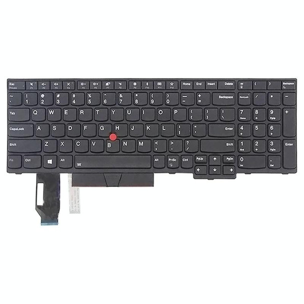 US Version Keyboard for Lenovo Thinkpad E580 E585 E590 E595 T590 P53S L580 L590 P52 P72 P53 P73 (Black)