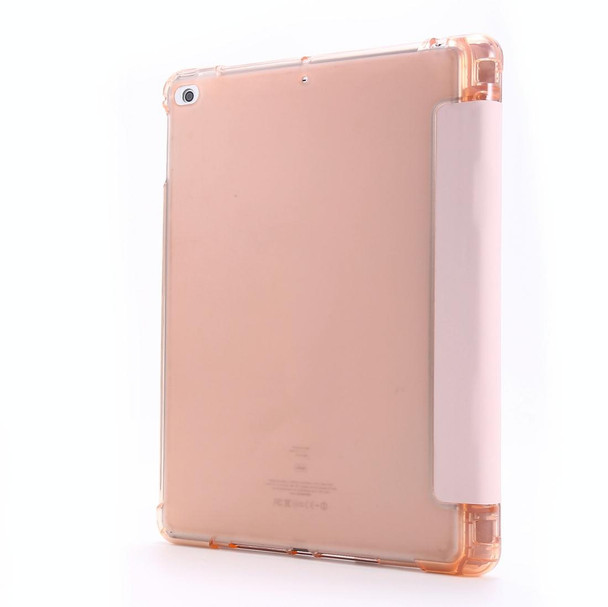 iPad Air 2 Airbag Deformation Horizontal Flip Leather Case with Holder & Pen Holder(Pink)