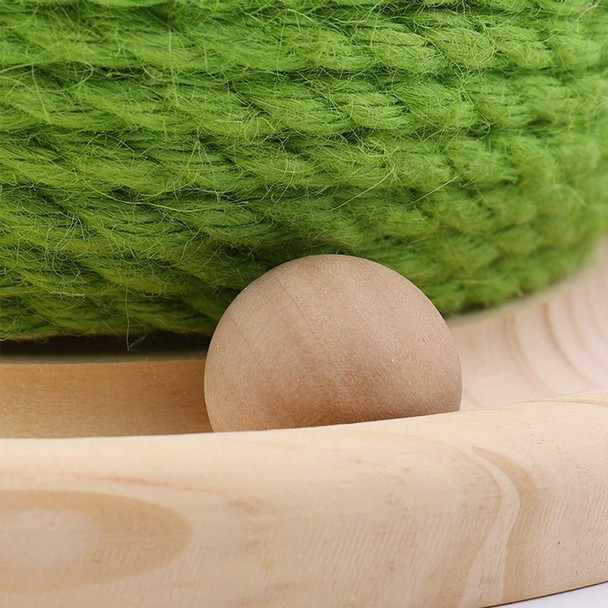 Cat Claw Grinder Sisal Rope Puzzle Ball Catnip Toy(Green)