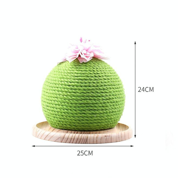 Cat Claw Grinder Sisal Rope Puzzle Ball Catnip Toy(Green)