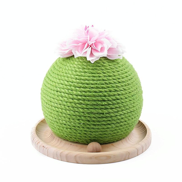 Cat Claw Grinder Sisal Rope Puzzle Ball Catnip Toy(Green)