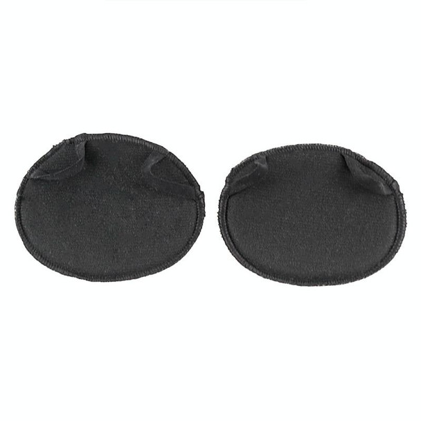 5 Pairs Invisible And Comfortable Sponge Thickened Half Pad Sweat-Absorbent And Breathable Forefoot Pad(Two Toe Black)