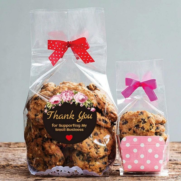 10 PCS Round Thank You Sticker Floral Decoration Gift Envelope Sealing Sticker, Size: 2.5cm / 1 Inch(A-194)