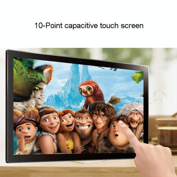 HSD-P537 Touch Screen All in One PC with Holder, 2GB+16GB, 15.6 inch Full HD 1080P Android 7.1, RK3399 Dual-core A72 + Quad-core A53 up to 2.0GHz, Support Bluetooth, WiFi, SD Card, USB OTG(Black)