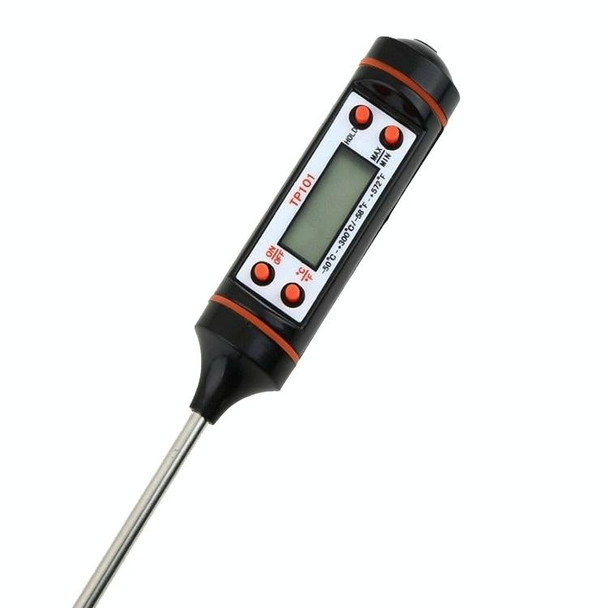 3 PCS Food Pen Type Thermometer Probe Type Electronic Digital Display Thermometer Liquid Barbecue Baking Oil Thermometer(Black)